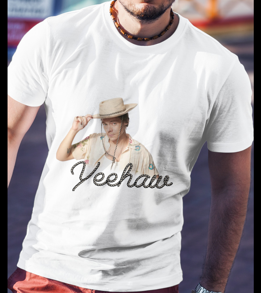 Yeehaw Cowboy Style With Floral T-Shirt