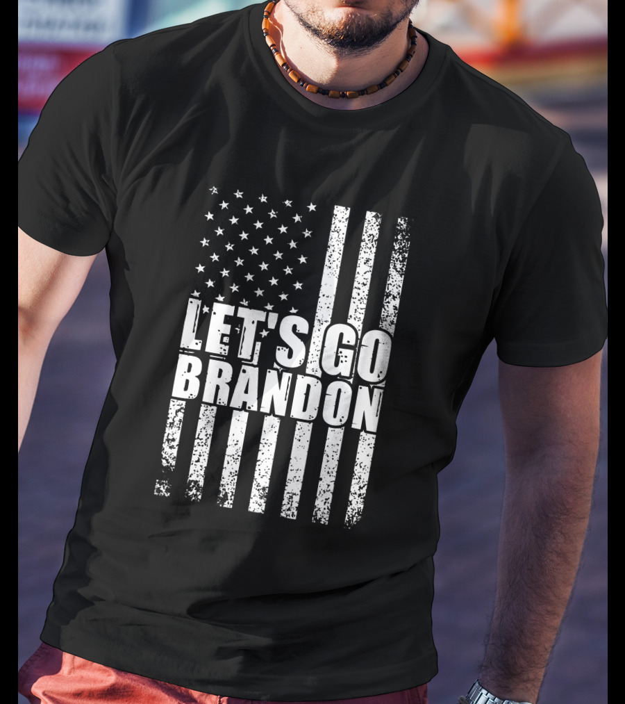 Let's Go Brandon American Flag Conservative T-Shirt