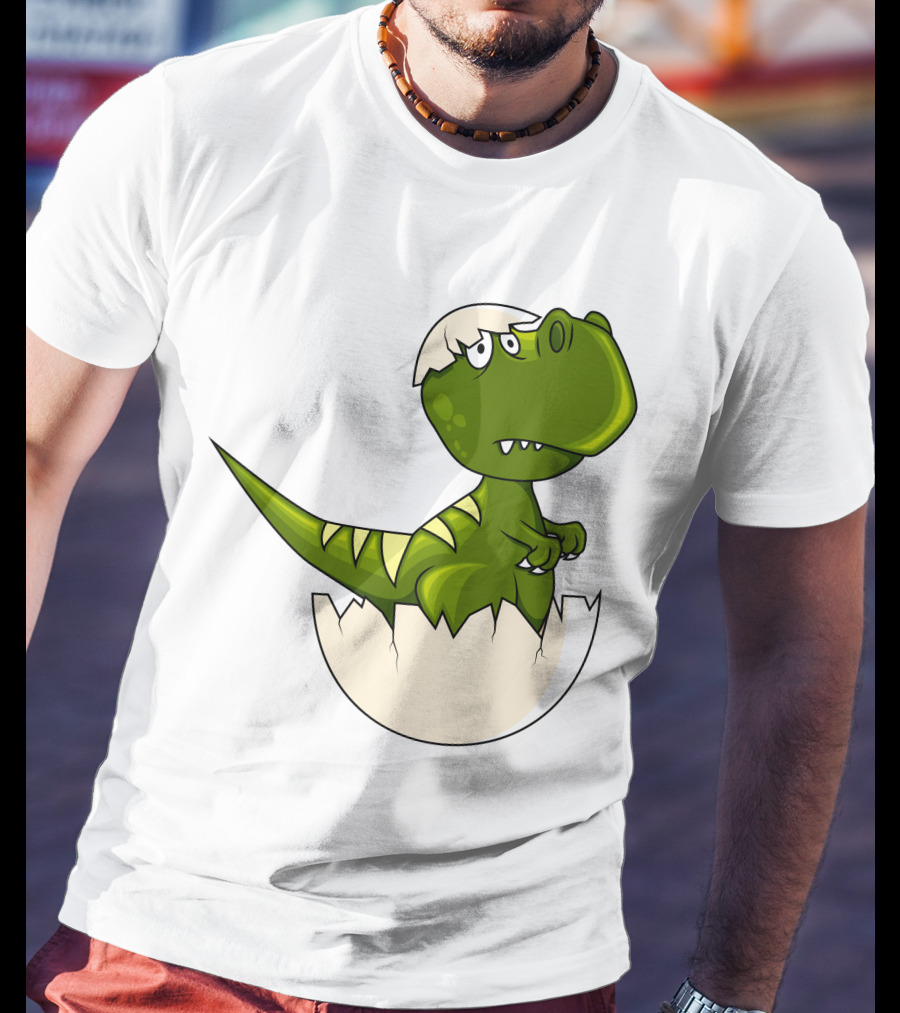 Baby Dragon Hatching From Egg With Playful Expression T-Shirt