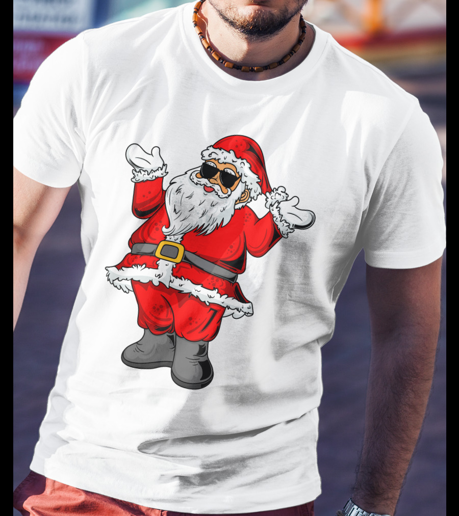 Santa Claus Wearing Cool Shades T-Shirt