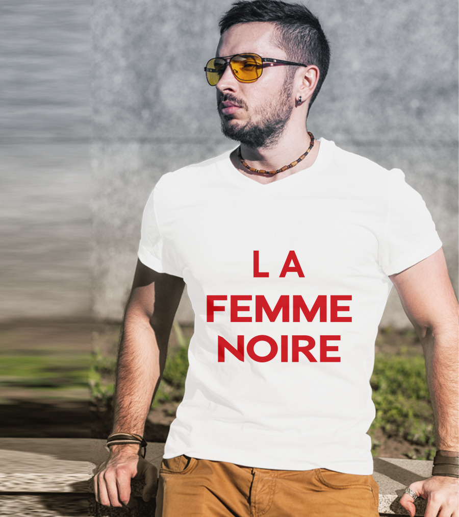 La Femme Noire Bold Statement Typography T-Shirt