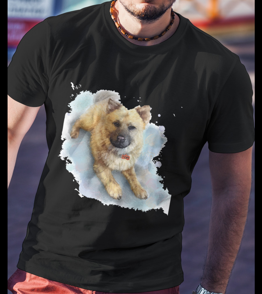 Watercolor Puppy Zen T-Shirt