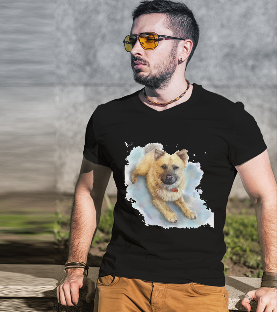 Watercolor Puppy Zen T-Shirt