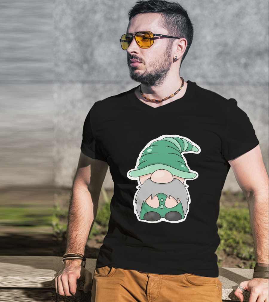 Green Gnomes In Classic Pointed Hat T-Shirt