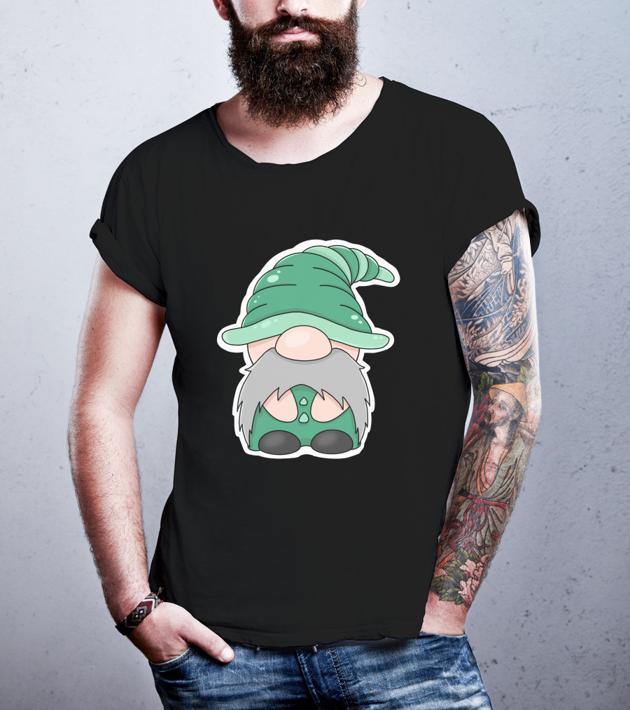 Green Gnomes In Classic Pointed Hat T-Shirt