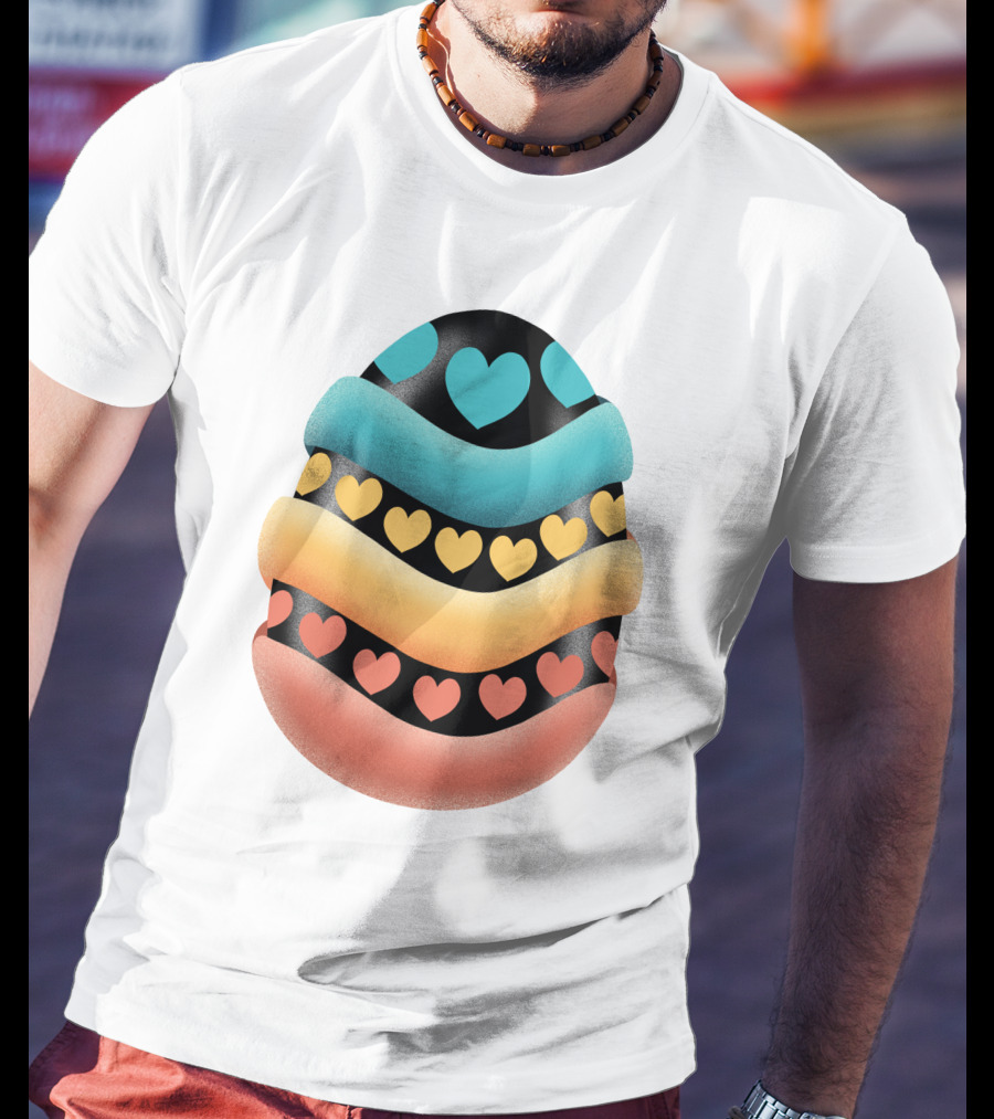 Easter Egg Handmade Heart T-Shirt