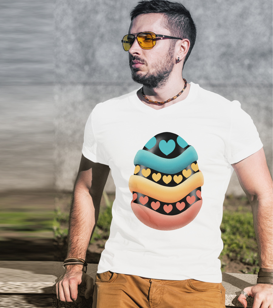 Easter Egg Handmade Heart T-Shirt