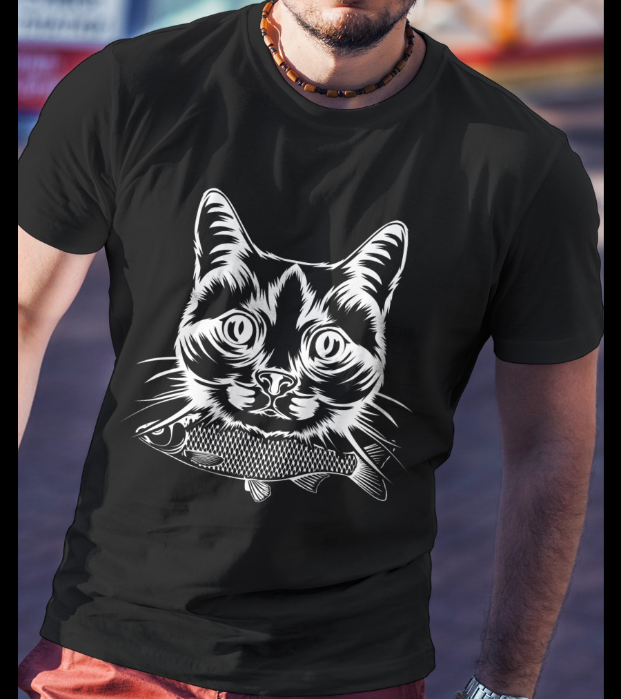 Cat And Fish Lover T-Shirt