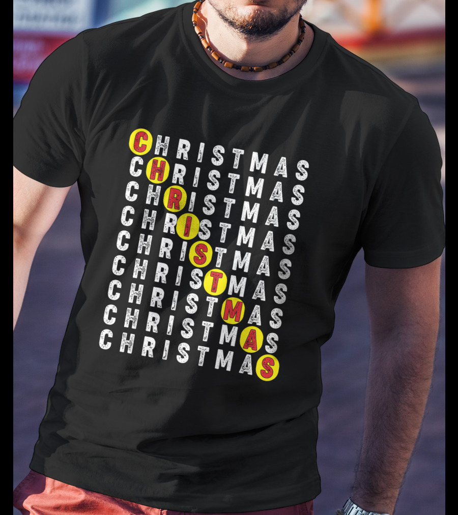 CHRISTMAS Word Search Highlight Puzzle T-Shirt