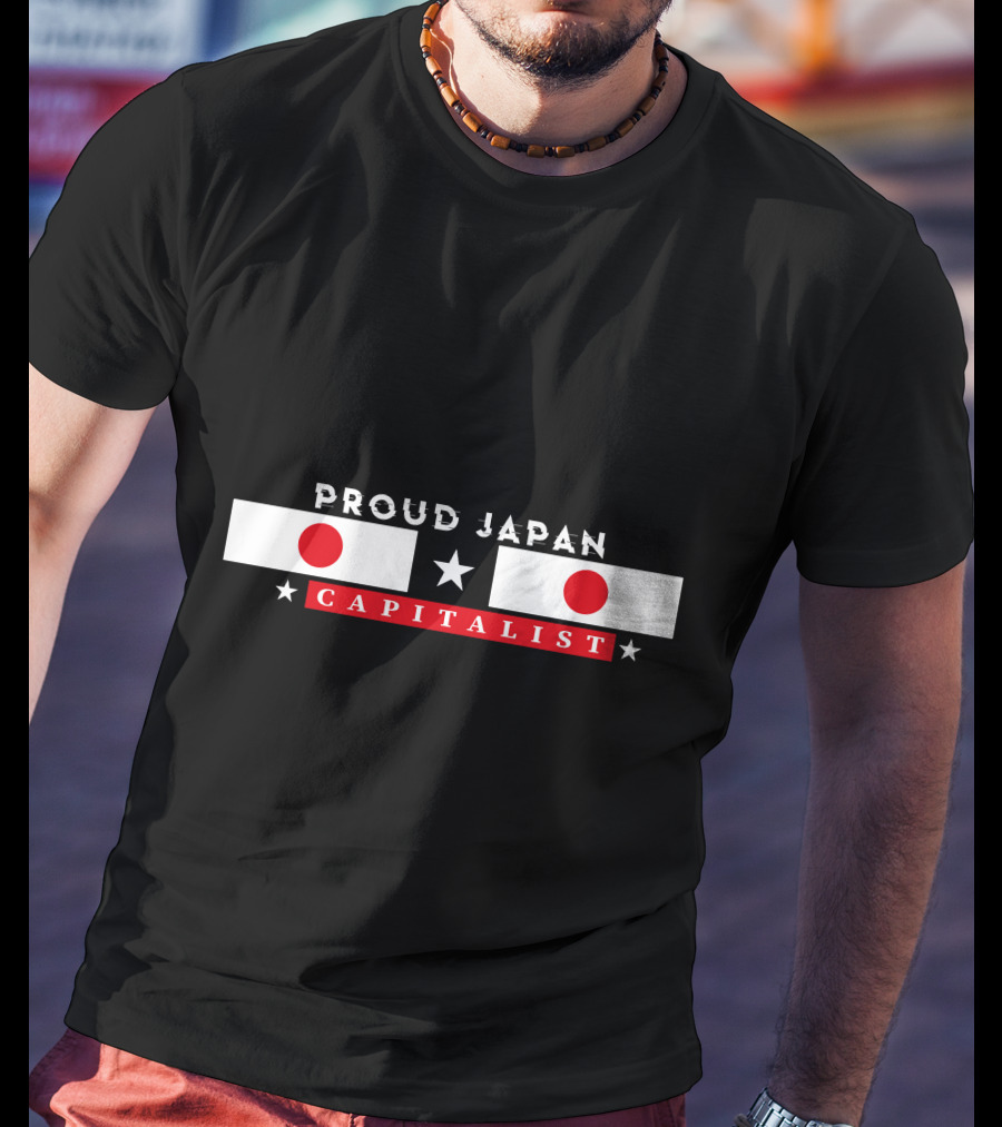 Proud Japan Capitalist Red Circle Star T-Shirt