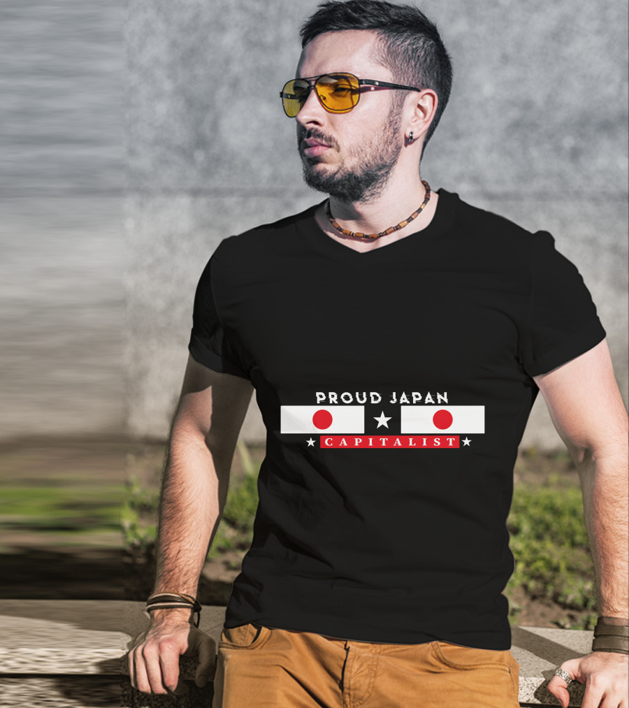 Proud Japan Capitalist Red Circle Star T-Shirt
