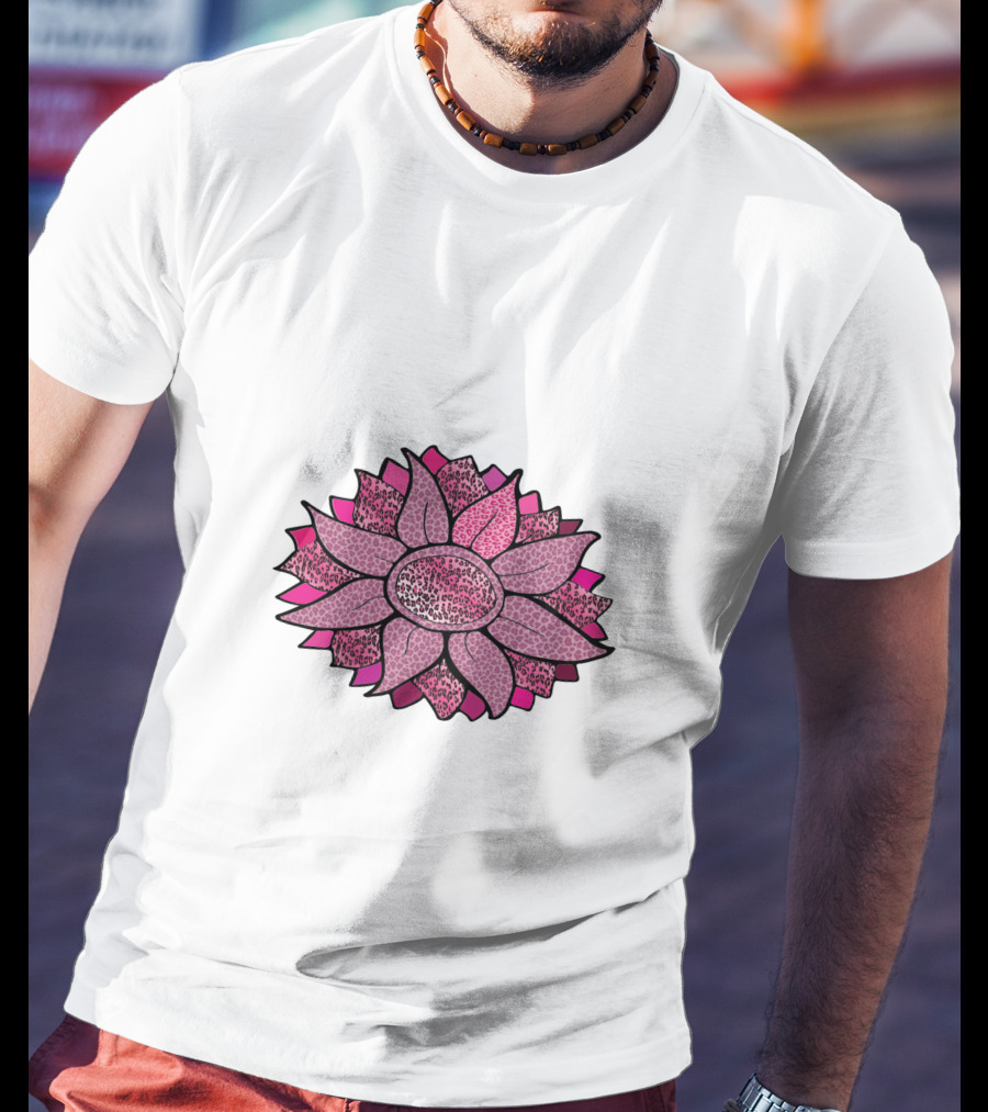 Pink Sunflower Unique Blossom T-Shirt
