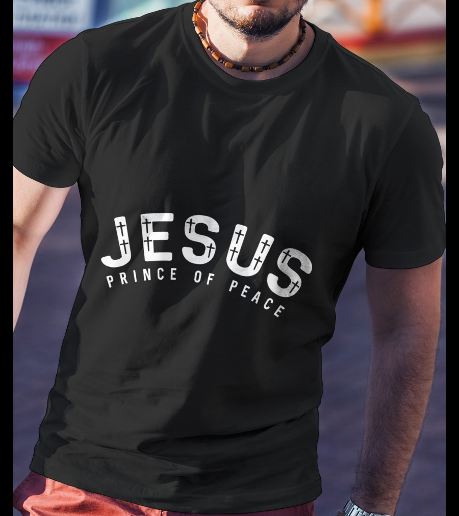 Jesus Prince Of Peace Cross T-Shirt