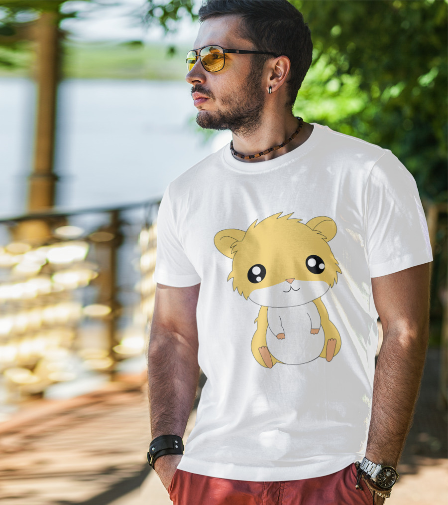Cute Baby Hamster Cartoon T-Shirt