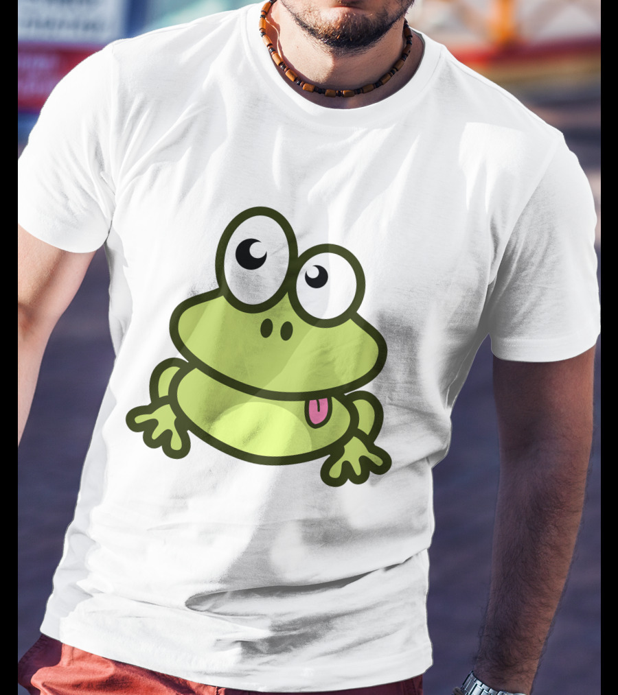 Cute Cartoon Frog Adorable Image T-Shirt