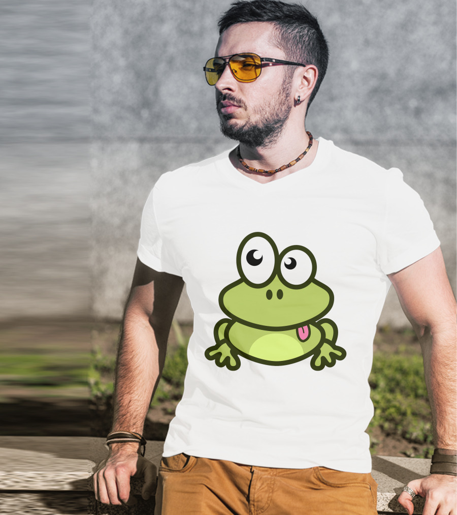 Cute Cartoon Frog Adorable Image T-Shirt