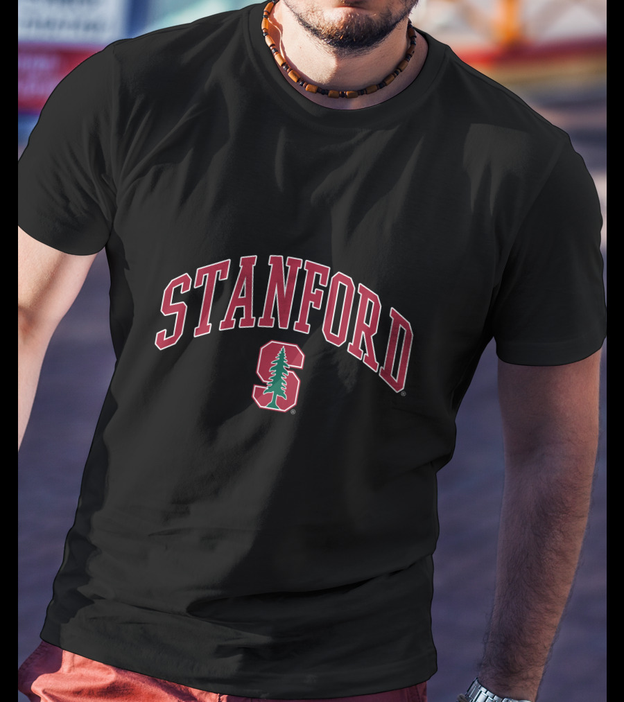 Stanford Cardinal Red Christmas Tree T-Shirt