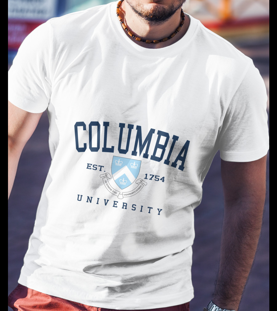 Columbia University Est 1754 Shield And Motto T-Shirt