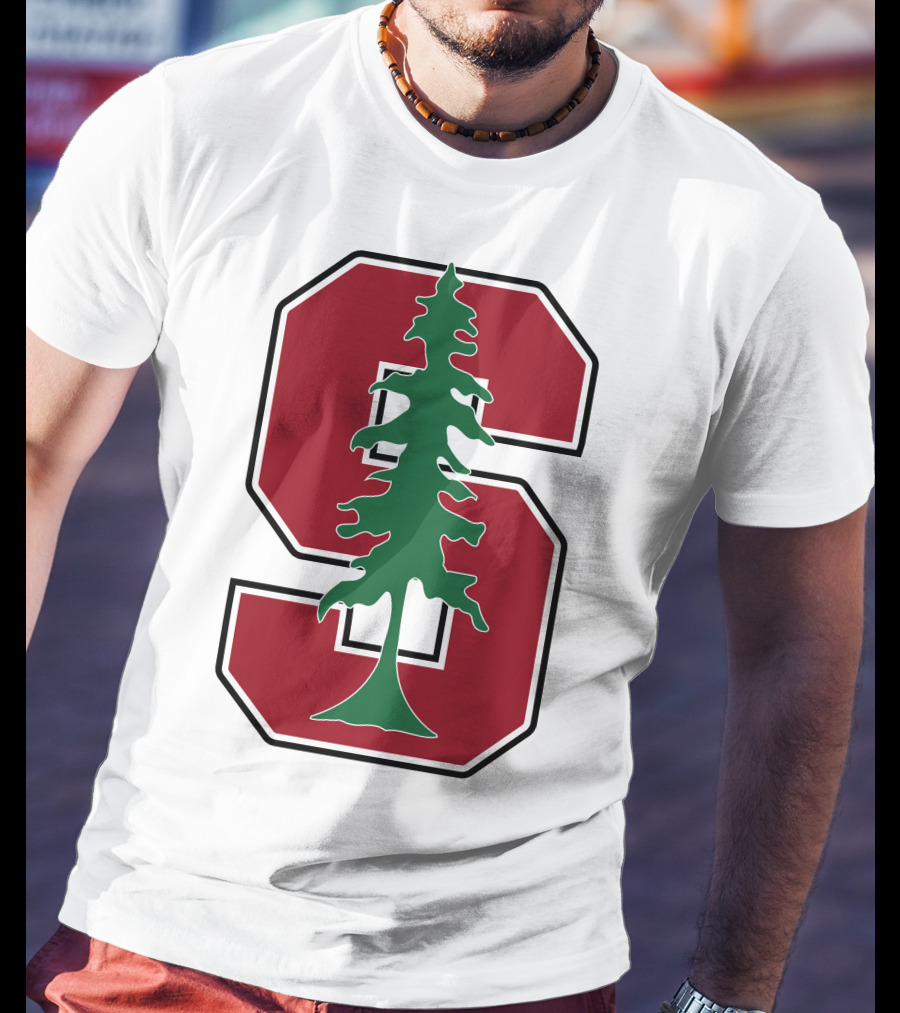 Stanford University Cardinal Logo With Tree T-Shirt