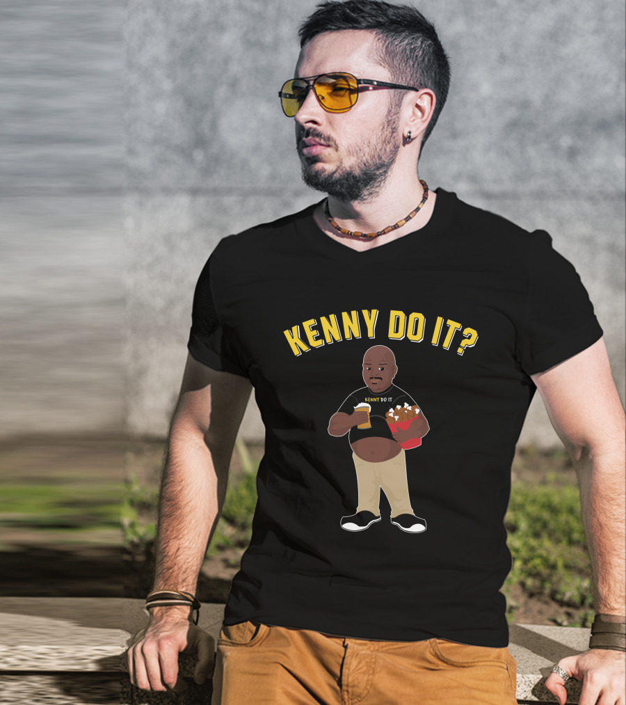 Kenny Do It Funny Guy With Beer And Chicken T-Shirt