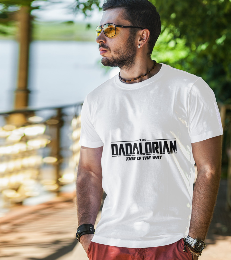 The Dadalorian This Is The Way Star Wars Parody Mandalorian Dad T-Shirt