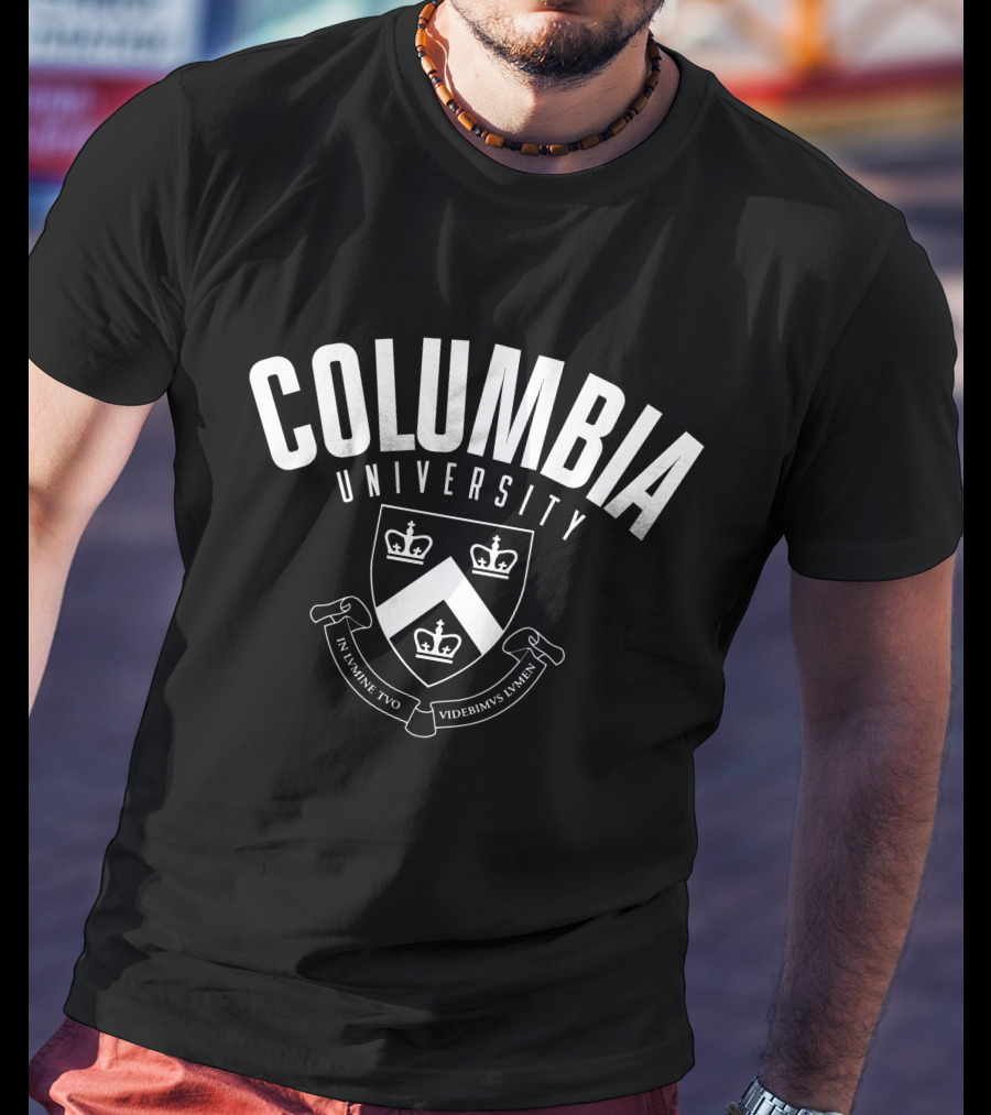 Columbia University Crest In Lumine Tuo Videbimus Lumen T-Shirt