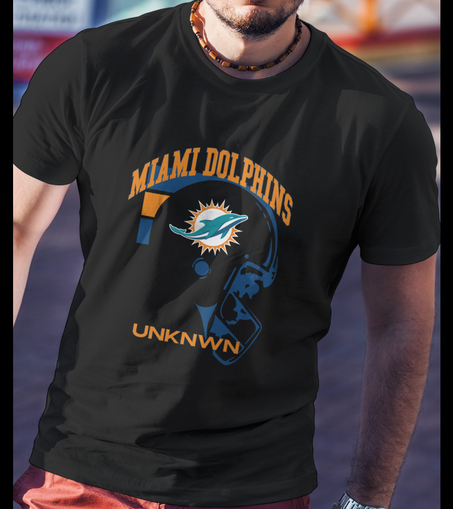 Miami Dolphins UNKNWN Football Helmet T-Shirt