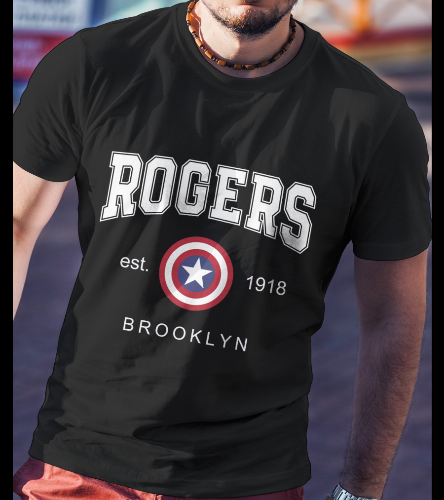 Rogers Est 1918 Brooklyn Star Shield T-Shirt