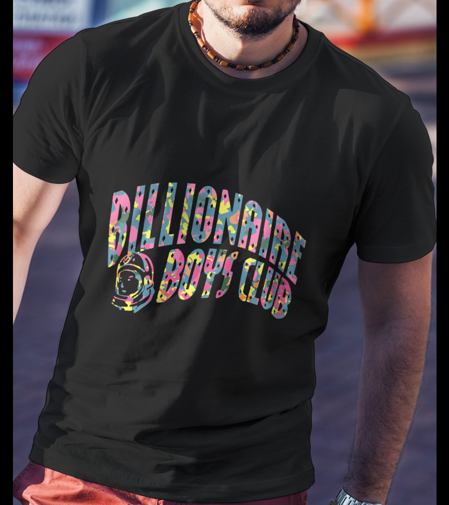Billionaire Boys Club Colorful Confetti Arch With Astronaut Helmet T-Shirt