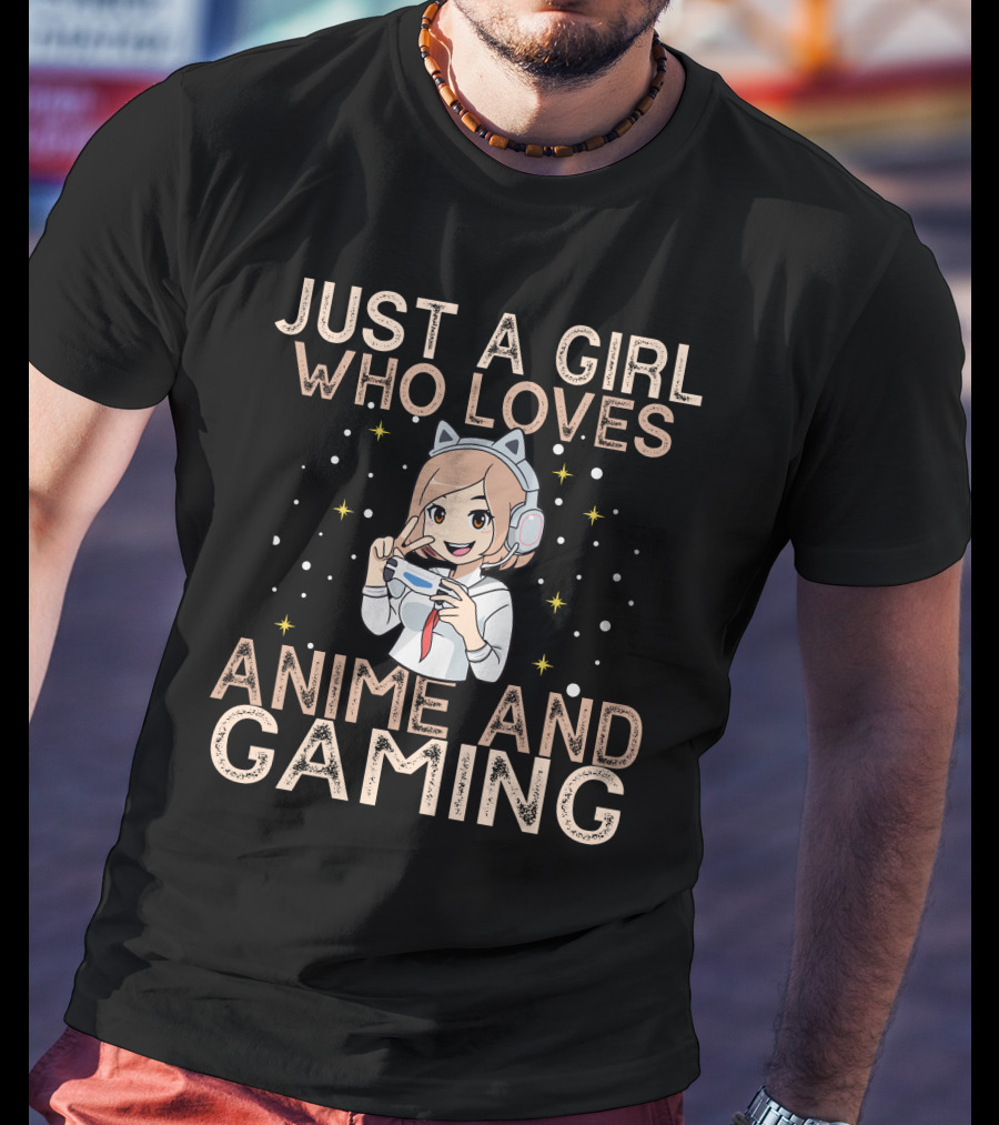 Just A Girl Who Loves Anime And Gaming T-Shirt