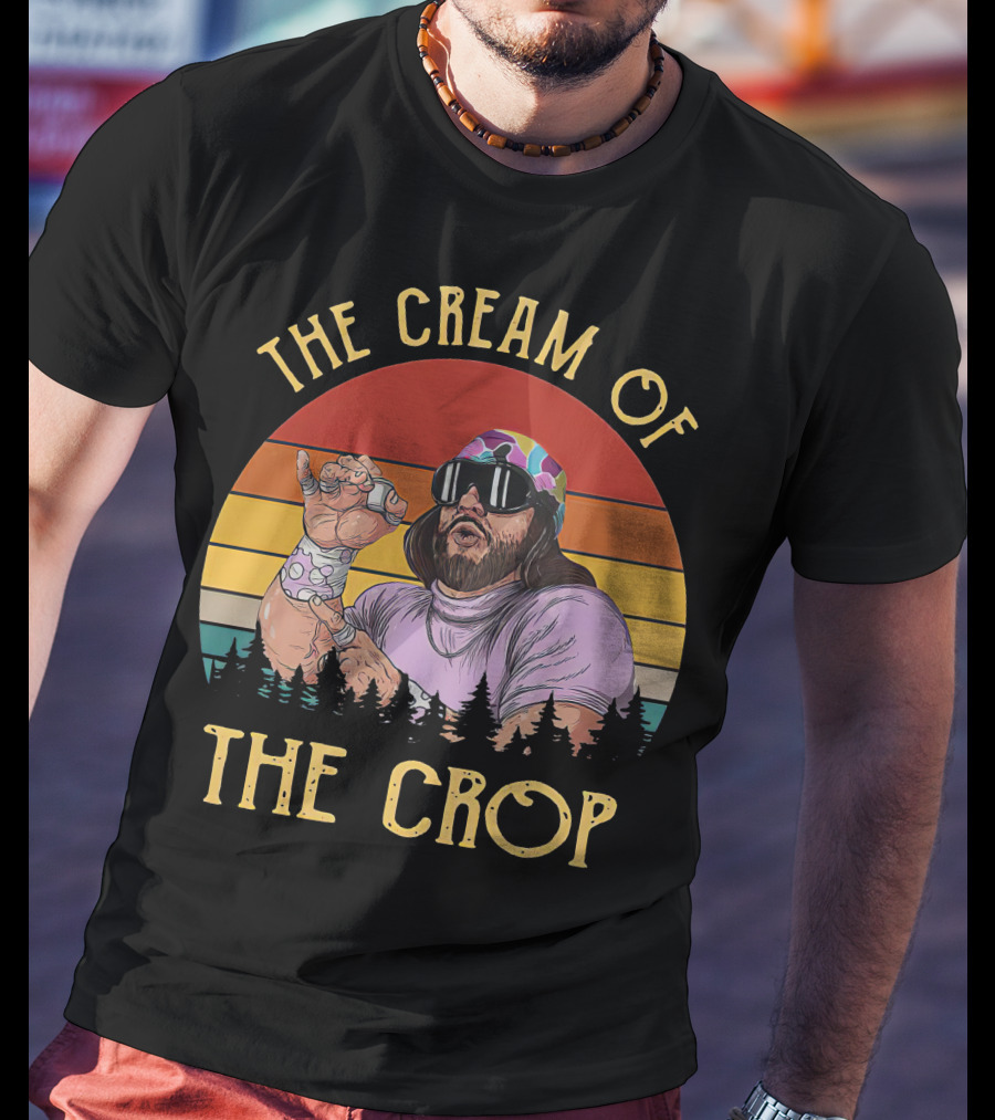 The Cream Of The Crop Retro Wrestler T-Shirt