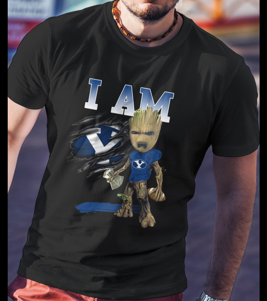 I Am Groot Byu Cougars Football T-Shirt