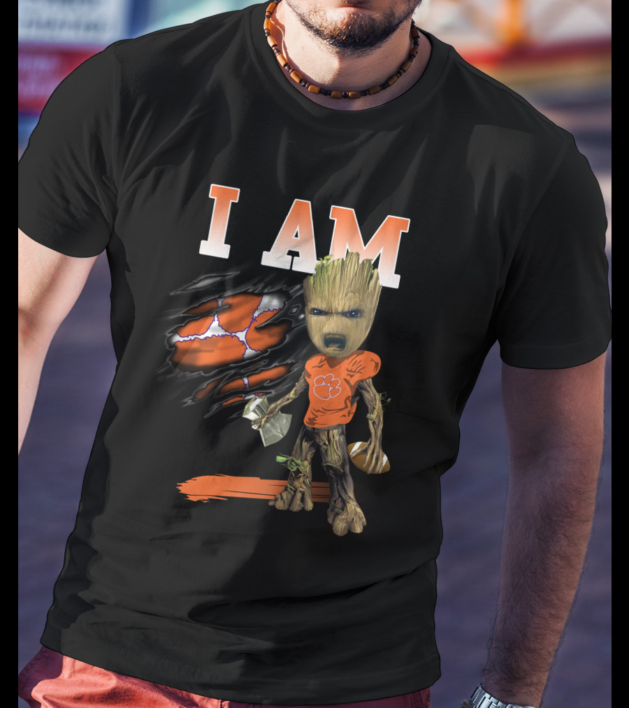 I Am Groot Clemson Tigers Football T-Shirt