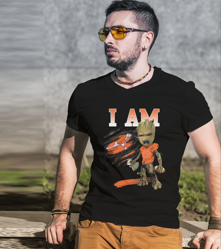 I Am Groot Clemson Tigers Football T-Shirt