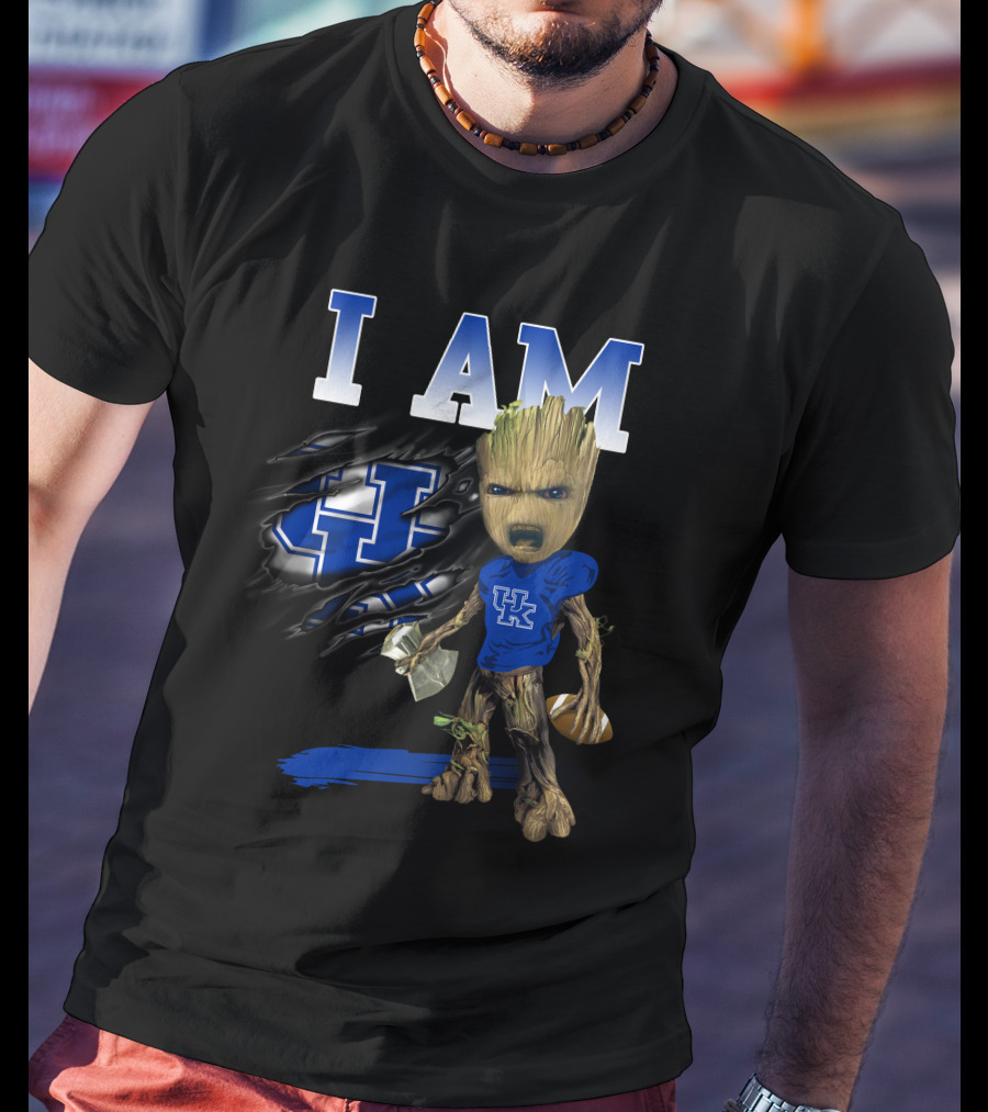 I Am Uk Groot Kentucky Wildcats Football T-Shirt