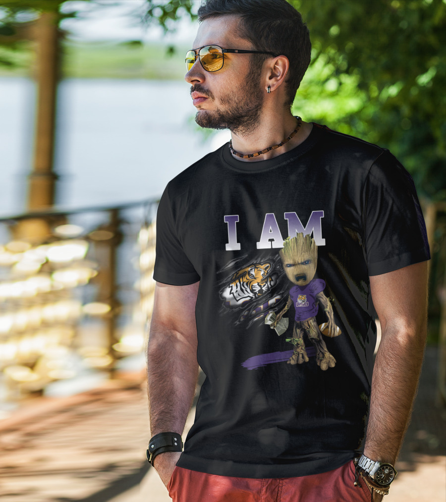 I Am Lsu Tiger Spirit Football Groot T-Shirt