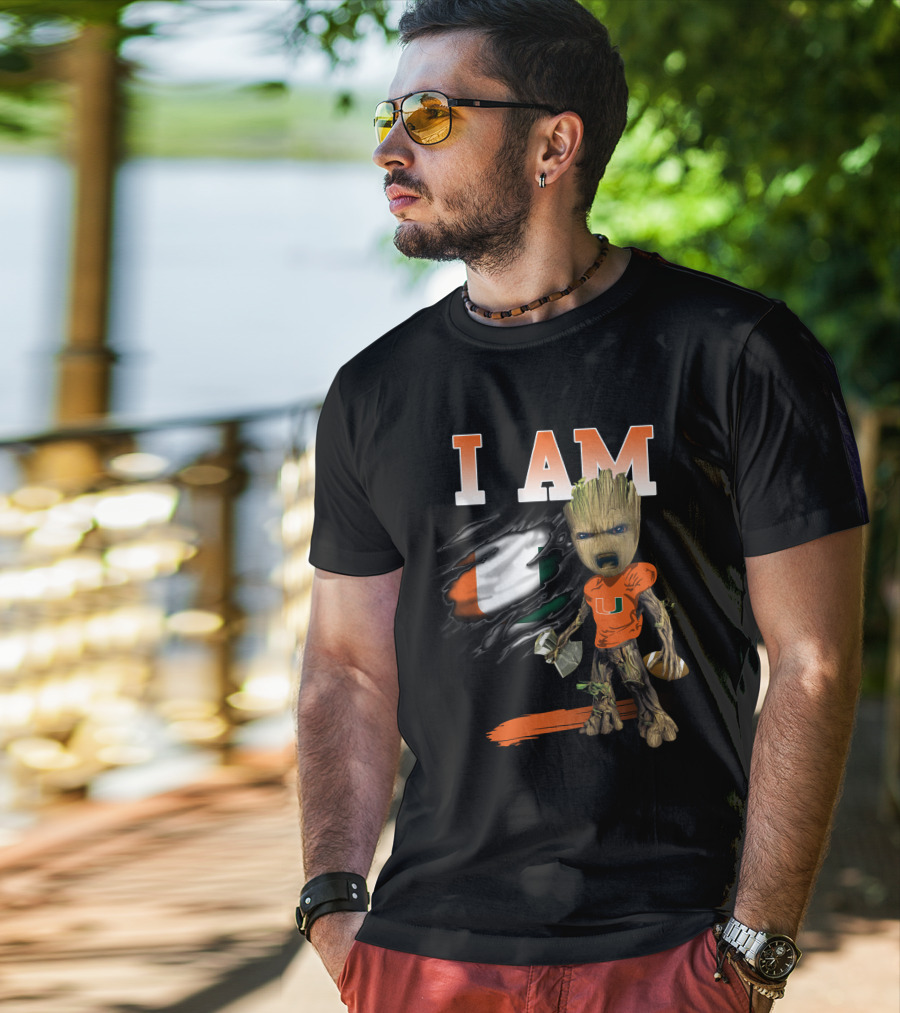 I Am Um Groot Football Hammer U T-Shirt