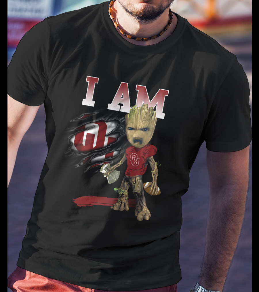 I Am Ou Groot Football T-Shirt