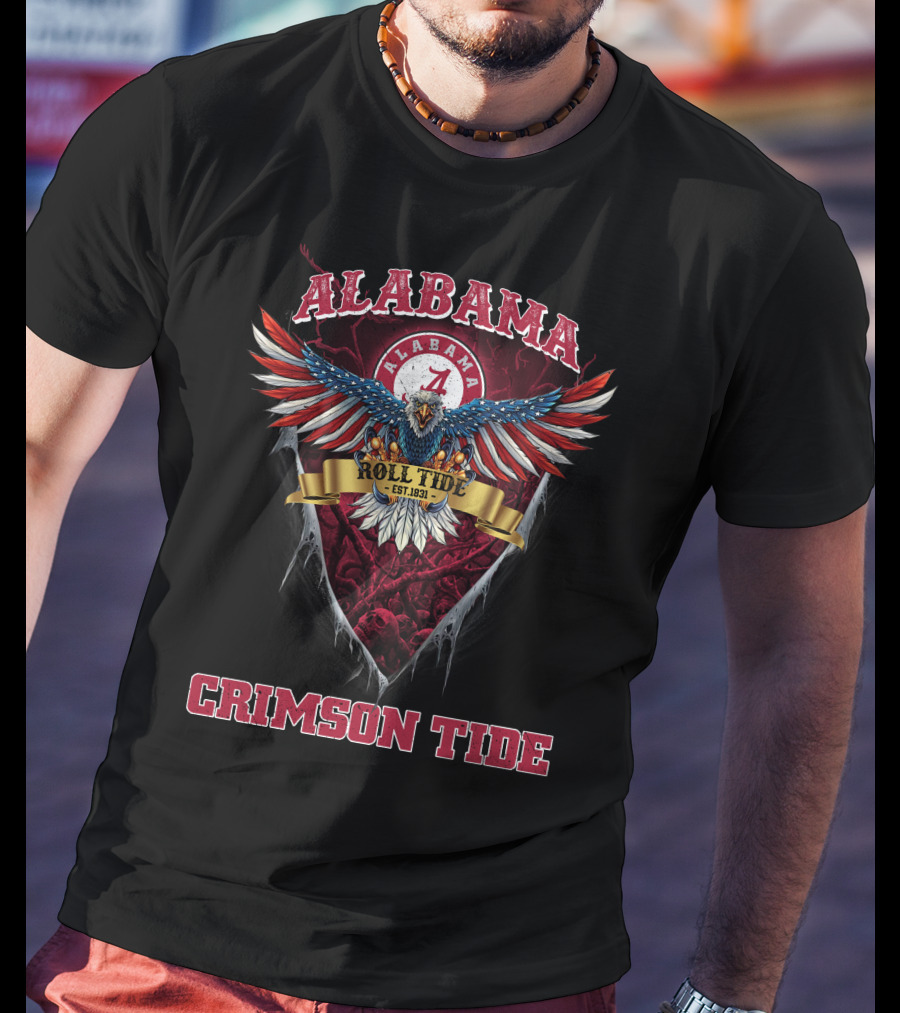 Alabama Roll Tide Eagle Est. 1831 Crimson Tide T-Shirt