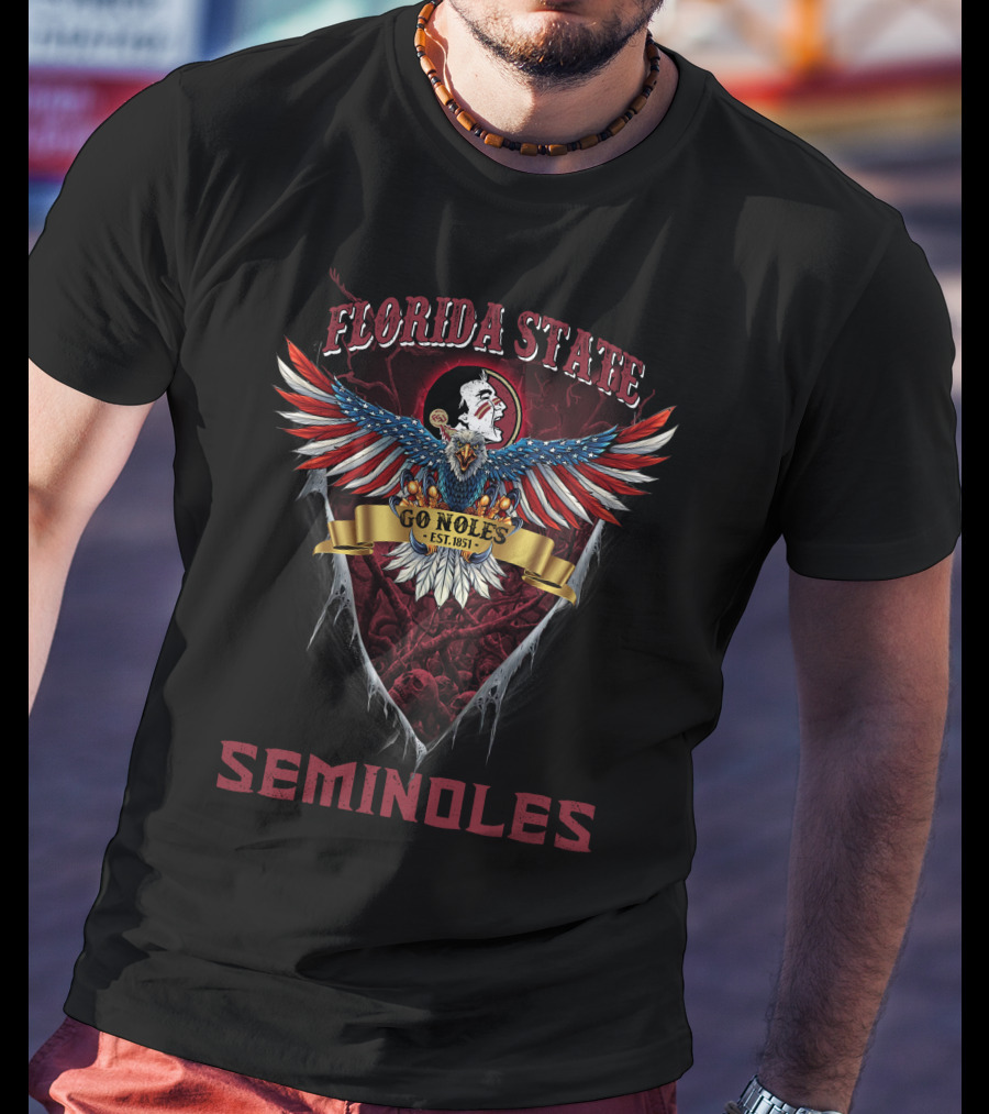 Florida State Seminoles Go Noles Eagle Est. 1851 T-Shirt