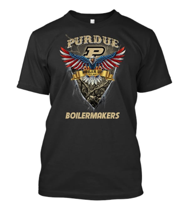 Purdue Boilermakers Eagle Boiler Up Est. 1869 T-Shirt