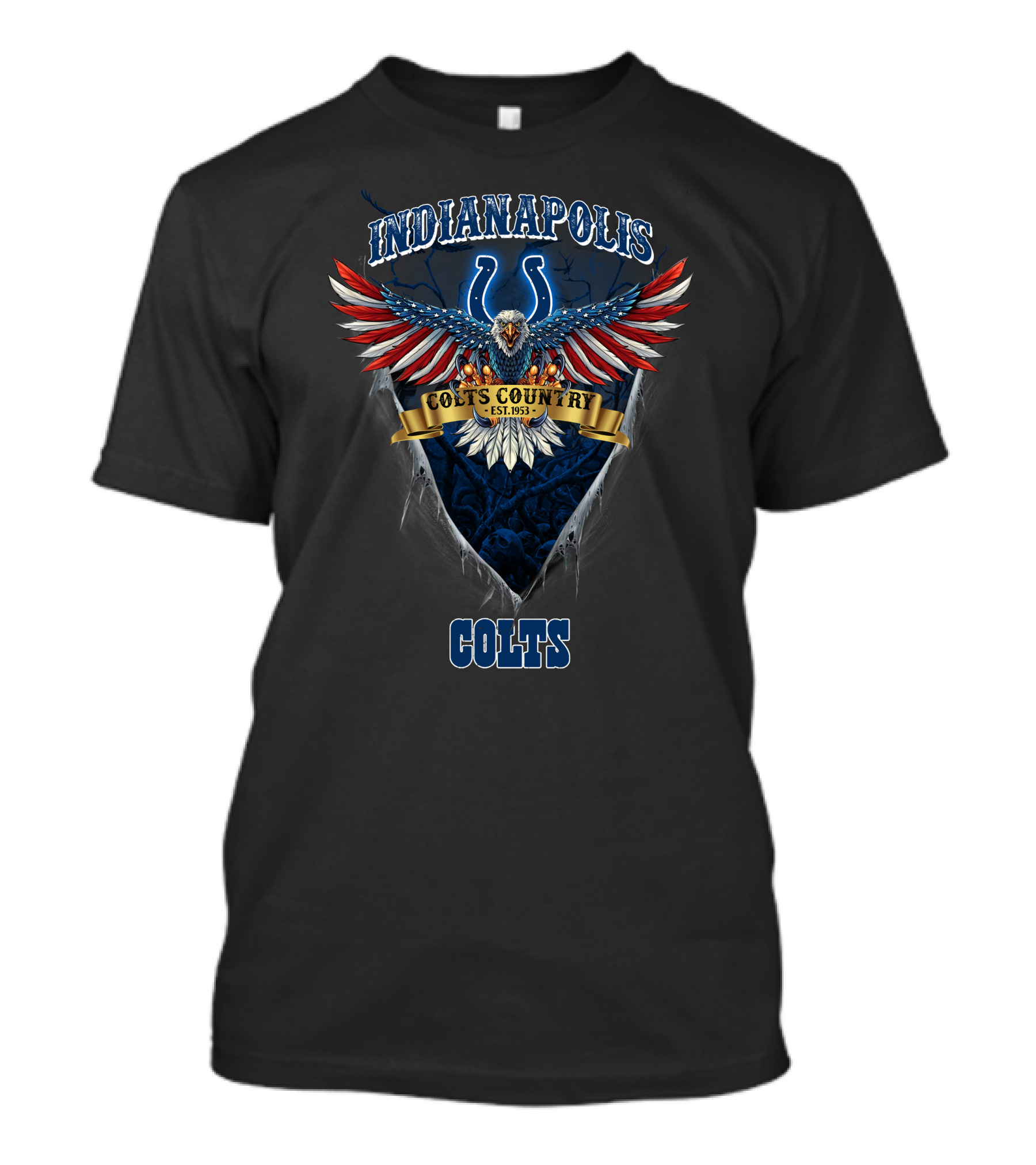 Indianapolis Colts Us Eagle Colts Country Est. 1953 T-Shirt
