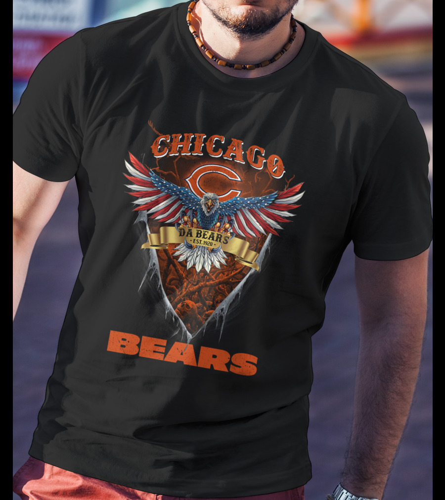 Chicago Bears Est. 1920 Us Eagle Da Bears T-Shirt