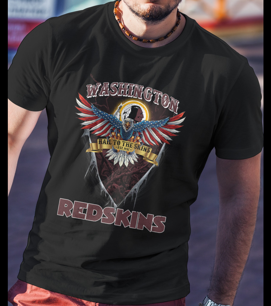 Washington Redskins Hail To The Skins Est. 1932 Eagle Nfl T-Shirt