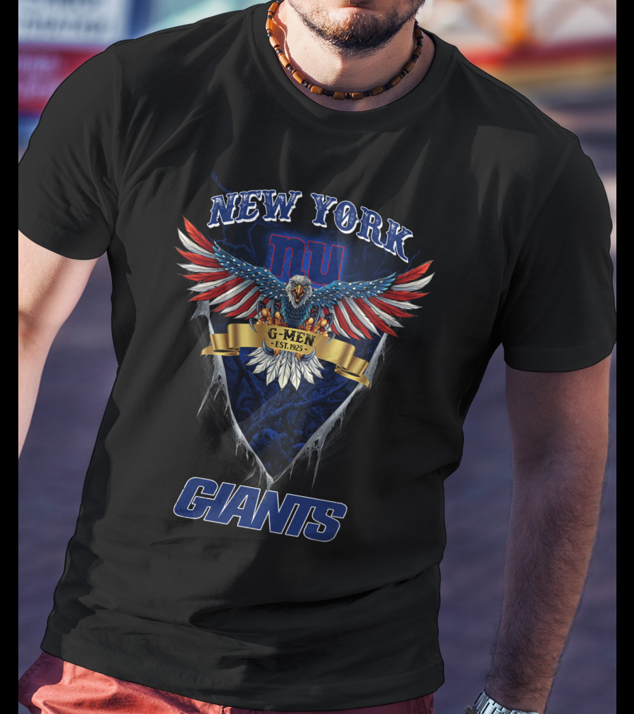New York Giants Nfl Us Eagle G-Men Est. 1925 T-Shirt