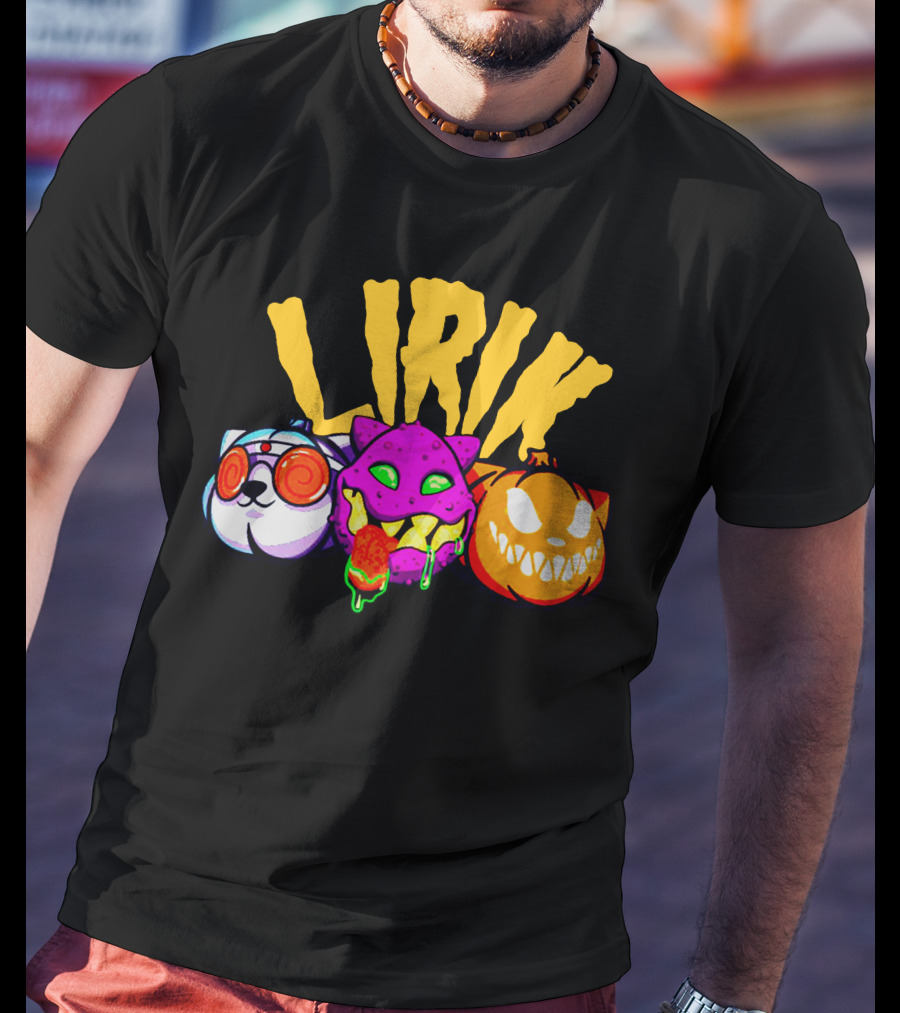 LIRIK GHOULS Trio Halloween Characters T-Shirt