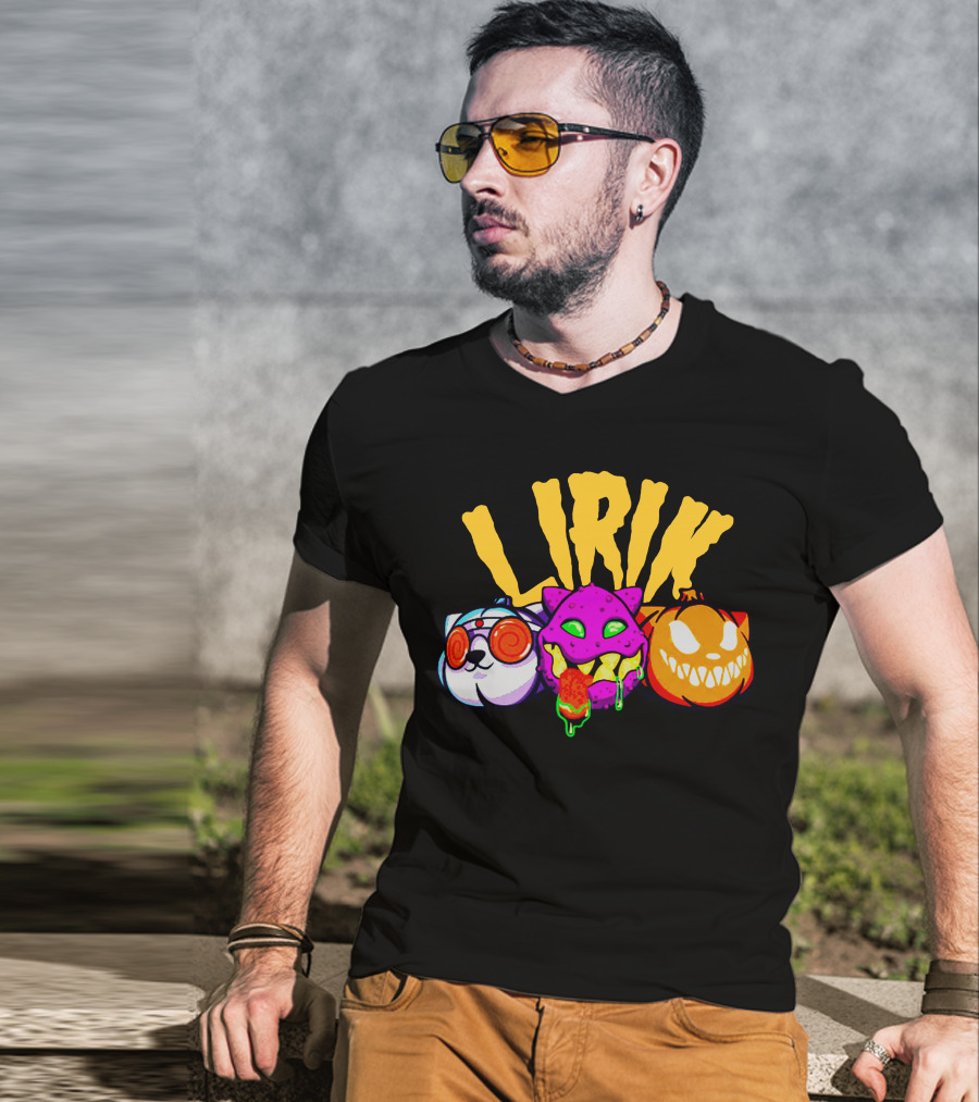 LIRIK GHOULS Trio Halloween Characters T-Shirt