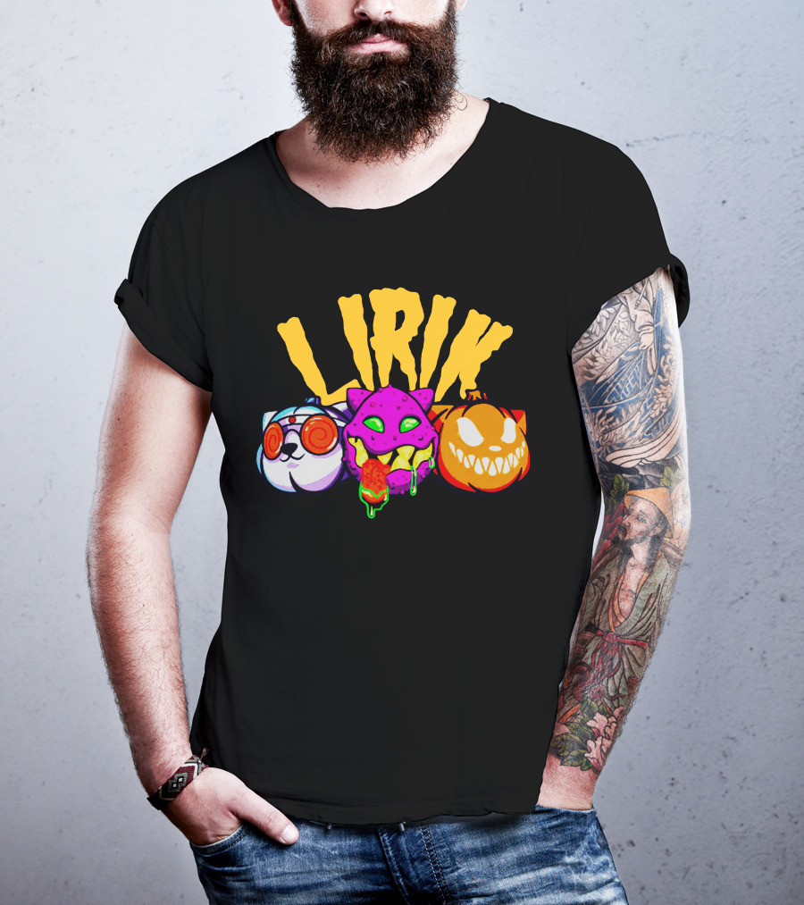 LIRIK GHOULS Trio Halloween Characters T-Shirt