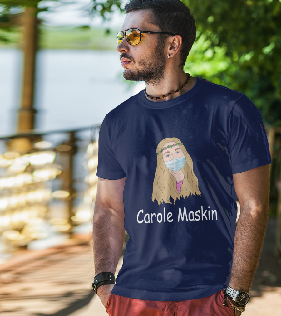 Carole Maskin Face Mask Floral Headband T-Shirt