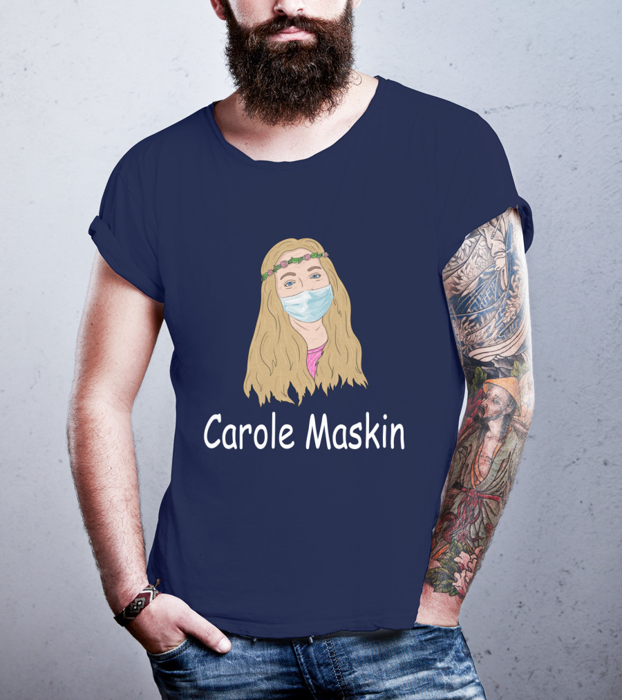 Carole Maskin Face Mask Floral Headband T-Shirt